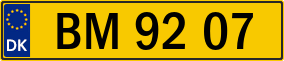 Trailer License Plate